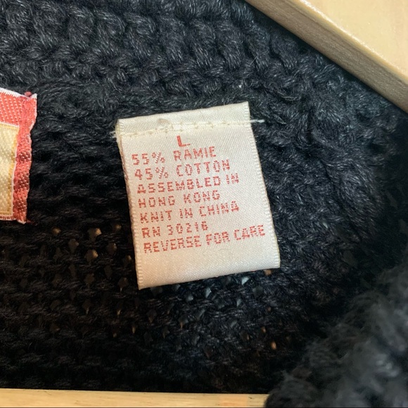 Vintage Black & White Pearl & Rhinestone Open Front Cardigan Women’s Size Large - Picture 5 of 9